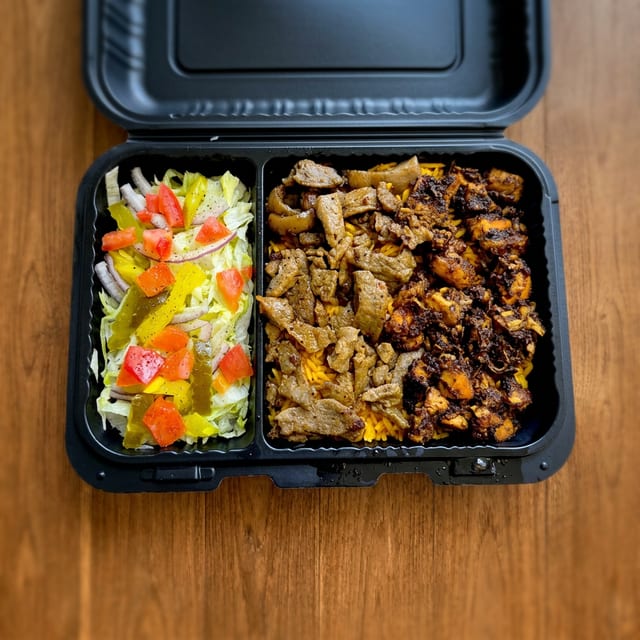 Lamb & Jerk Chicken Platter 🌶️.