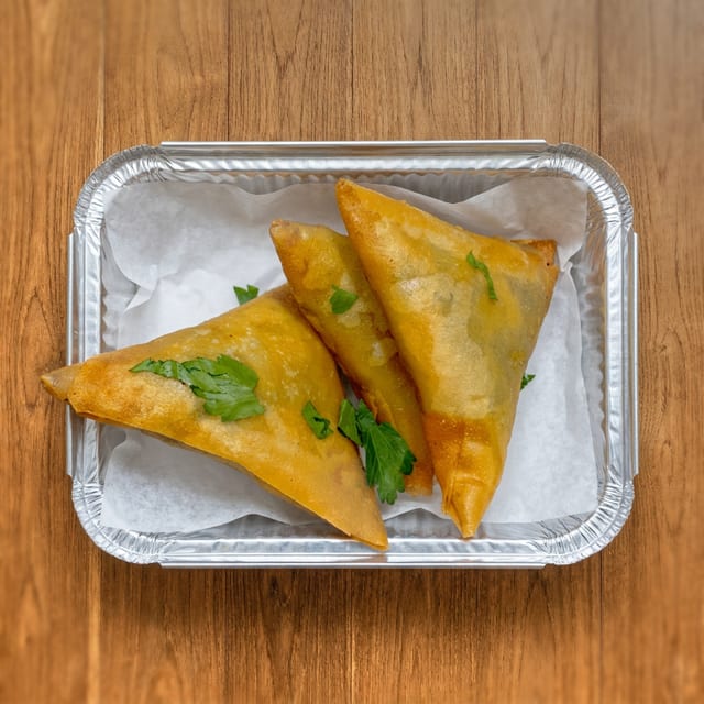 2 Beef Samosa.