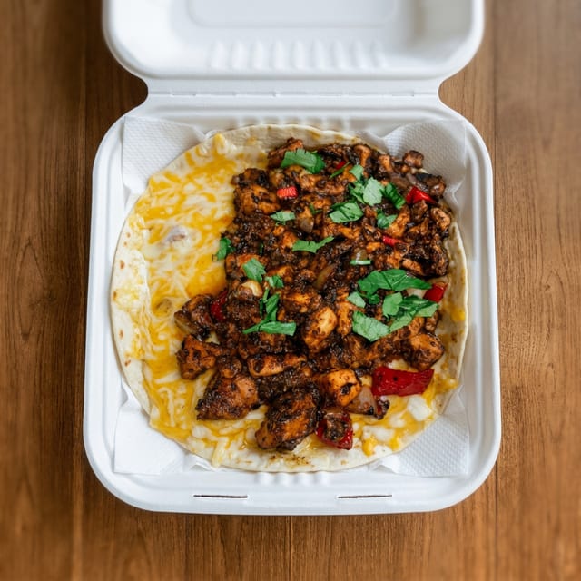 Jerk Chicken Quesadilla.